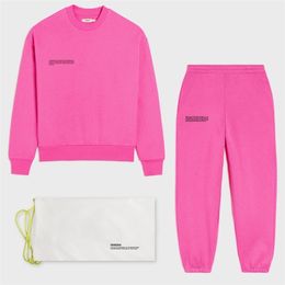 Solid Sweatsuit Set for Women Two Piece Outfits Oversized Sweatshirts Tops and Sweatpants Jogger Tracksuits Loose Trousers 210728