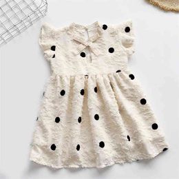 Dress Summer Princess Evening Polka Dot Pattern Clothing For Girls Party 210528