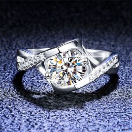 Platinum Diamond Excellent Cut D Colour High Quality Moissanite Ring Silver 925 Jewellery PT950