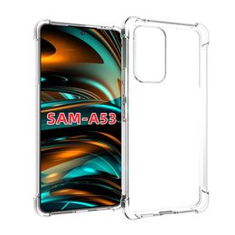 1.45MM shockproof Clear cases transparent TPU with Four Corner Protective Case Cover for Samsung Galaxy A53 5G A33 A73 A03S A22 A32 4G A02S A03 A02 S21 FE S20
