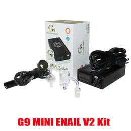 caixa eletrônica diy Desconto Original G9 Mini ENAIL V2 KITS DIY eletrônico portátil DNAIL E-Cigarette Kit de cera Vaporizador de cera Aquecedor de controle Caixa de Dabber Ferramenta 100% A48