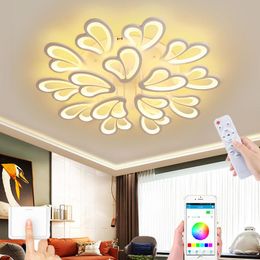 Pendant Lamps Modern LED Bedroom Chandelier Study Eye Protection Living Room Ceiling Lamp Children's Lighting