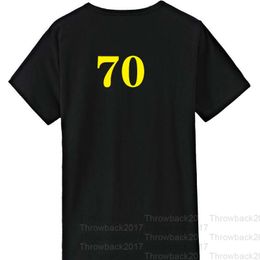 No70 black II T-shirt Commemorative Exquisite Embroidery High Quality Cloth Breathable Sweat Absorption Professional Production