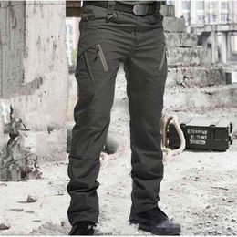 City Military Tactical Pants Men SWAT Combat Army Trousers Many Pockets Waterproof Casual Cargo Sweatpants S-5XL 210715