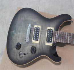 2022 Top Quality Big Wholesale hand made Birds Inlay Fingerboard Solid body 408 Charcoal Grey electric guitar