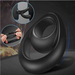 Nxy Cockrings Silicone Male Foreskin Corrector Resistance Ring Delay Ejaculation Penis s Sex Toys for Men Daily/night Cock 1206