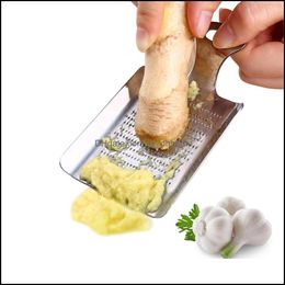 Fruit & Vegetable Tools Kitchen Kitchen, Dining Bar Home Garden Stainless Steel Ginger Grater Shovel-Shaped Garlic Press Device Chopper Cutt