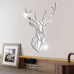 3D Sika Deer Acrylic Wall Sticker Removable For House Living Room Decor Stickers S/M/L/XL/XXL