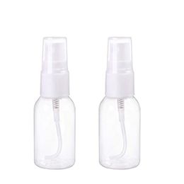 30ml 1oz Spray Bottles Plastic Clear Portable Travel Bottle Empty Refillable Reusable Fine Mist Sprayer Container for Cleaning