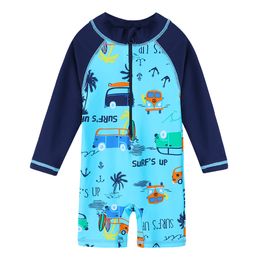 Baohulu One-piece Surfing Beach Uv Upf50+ Protection Bathing Suit Sports Swimsuit Baby Boys Children Swimwear