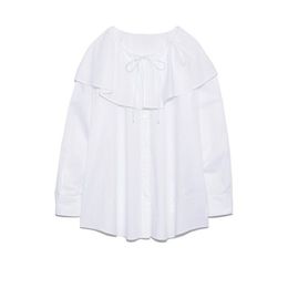 Spring Sweet Cute Big Turn-down Collar White Blouses Woman Japan Style Button Up Shirts Simple All-match Femme Blusas 210514