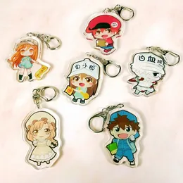 Keychain Touken Ranbu Online Man Cartoon Acrylic Key Chains Women Anime Key Ring Pendant Cute Kids Key Holder Jewellery Brelok