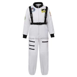 Astronaut Costume for Kids Jumpsuit Role Play Boys Girls Teens Toddlers Children's Astronaut Space Suit Halloween White Cosplay Q0910
