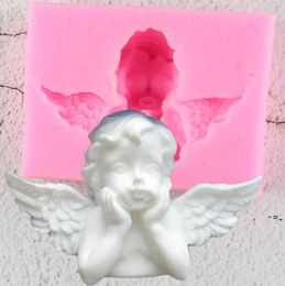 NEW3D Love Eros Chocolate Mold Angel Dessert Mould Cupid Cake Mold Valentine Cake Template God of Love Wedding Baking Mold EWF7770