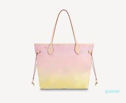 Top Quality Women's totes Crossbody Bags Gradient Canvas Handbag Fashion Duplex Printing Different Style 2021