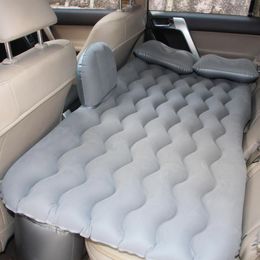 Outdoor Pads Car Lathe Air Mattress Flocking Inflatable Bed Inside The Exhaust Pad Travel Camping Mat