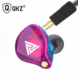 Original QKZ VK4 Colourful DD In Ear Earphone Headset HIFI Bass Noise Cancelling Earbuds With Mic Replaced Cable Headphone