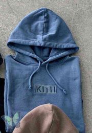 Kith Hoodie Embroidery Sweatshirts Men Women Box Hooded Sweatshirt Quality Inside Tag Jacket 399 183