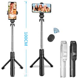 XT10 Bluetooth Selfie Stick with Tripod Remote Control Phone Holder Wireless Foldable Monopod Handheld Selfiestick for Iphone Huawei Xiaomi