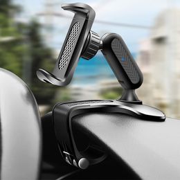 Dashboard Mount Car Phone Holder 360 Rotation Rearview Mirror Clip Stand Multifunction Bracket for Xiaomi Huawei iPhones