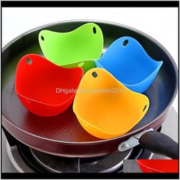 Tools 4Pcsset Sile Poacher Boiler Steamed Egg Tray Bowl Kitchen Cooking Accessories Tool Wb3005 3I2Jh Dlymz