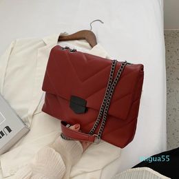 Shoulder Bags Embroidery Thread Small PU Leather Crossbody For Women Hit Trend Women's Trending Handbags