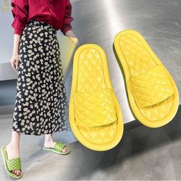 20121 Summer Women Slipper Brand Weave Ladies Sandal Shoes Low Open Toe Flat Casual Slides Beach Flip Flops Big Size 36-41 210611