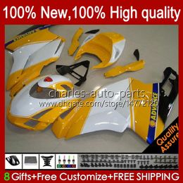 Motorcycle Fairings For DUCATI 749-999 749S 999S 749 999 2003-2006 ABS Bodywork 27No.28 749 999 S R Yellow white 2003 2004 2005 2006 749R 999R 03 04 05 06 OEM Bodys Kit