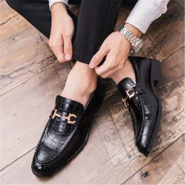 Zapatos De Vestir De Punta Cuadrada Negro Para Hombre Oferta Online |  DHgate.com