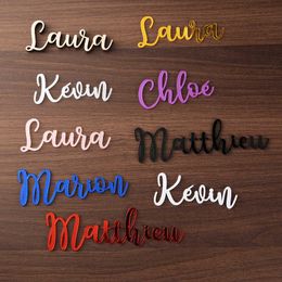 Place cards Wedding place Custom Laser Cut Names Setting Sign Dinner Party Card Decoration Y0730