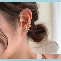 Stud Jewelrystud So Boho Cute Zircon Butterfly Women Earrings Chic Clip Female Charming Gold Colour Party Jewellery Brincos1 Drop Delivery 2021