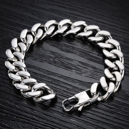 Link, Chain Men's Titanium Steel Cuban Bracelet, Fashion Trend Stainless Accessories