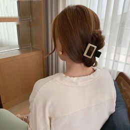 Hair Accessories Simple Style Solid Color Clips Hairpins Claw Clip Barrette Headwear For Women Girls Ponytail