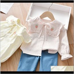 Sets Clothing Baby Kids Maternity Drop Delivery 2021 Childrens Spring Beautiful Clothes Polka Dot Tops Baby Girls A Year Anniversary Present