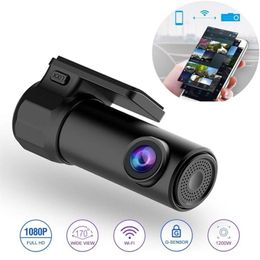 Mini Hidden 1080p Full HD Vehicle Car DVR Dash Cam WiFi Camera 170 Degree Wireless Mobile Phone Interconnection Auto Registrator