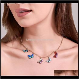 Chokers Necklaces & Pendants Jewellery Drop Delivery 2021 Fashion Lisa Insta Inspired Colourful Fantasy Butterfly Retro Choker Chain Necklace Vk