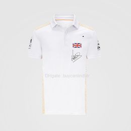 McLaren F1 team 2021 POLO SHIRT LAPEL T shirt white, black, sportswear