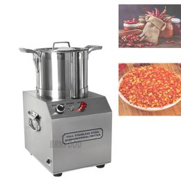 Electric Ginger Garlic Paste Making Machine Stainless Steel Multifunction High Speed Meatball Beater 4L Restaurant Food Crusher