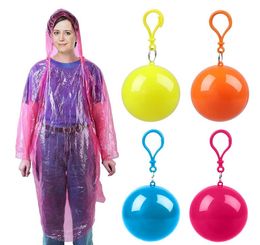 One Size Disposable Emergency Raincoats Colourful Rain Poncho with Hook Portable Adult Emergency Waterproof Rain Poncho for Travelling Camping Outdoor