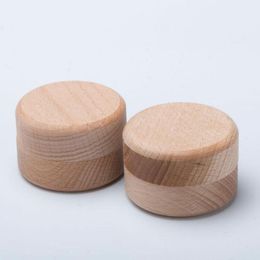 Retro Style Wooden Ring Storage Box round Jewellery Earrings Organisation and Storage Boxes