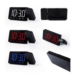 Desk Table Clocks LCD Projection LED Display Alarm Clock Makeup Mirror Desks Tables Projector Wake Up Projector