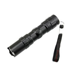 Aluminium 3W Torch Handy Waterproof LED Flashlight Super Bright for Sporting camping flash light with Gift Box