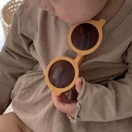 Fashion Sunglasses Frames Cute Frosted Children's Round Frame Shade Baby Cartoon