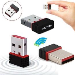 Hubs Portable Mini Network Card USB 2.0 WiFi Wireless Adapter N/g/b Adaptor 802.11 RTL8188EU For PC 150Mbps LAN Desktop H7D7