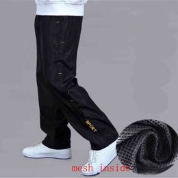 Men's Sweatpant Trousers Spring Plus Velvet Warm Pants Quick-drying Loose Straight Summer Wear-resistant Waterproof Pants G0104
