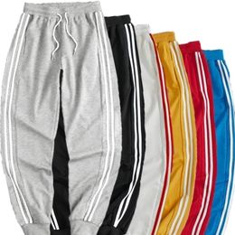 Spring Autumn Sweatpant Men Casual Pocket Loose Fitness Breathable Cotton Unisex Couple Jogging Tracksuit Pants Plus Size 220311