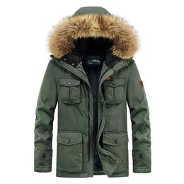 Styles Brand Thick Winter Parkas men Plus Size 7XL 8XL Military Winter Jacket Men Outwear Fleece Cotton Parkas Outdoors Coats