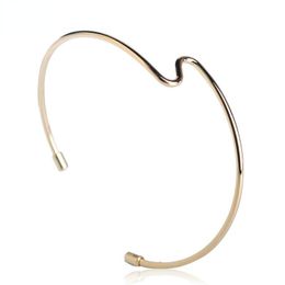 -Brazalete Mechosen latón cobre metal fino brazaletes para mujeres niñas simple elegante diseño delicado rosa oro color abierto pulsiras