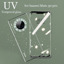Nano Liquid Curved Full Glue Protection Tempered Glass Film For Huawei Mate 30 20 Pro P30 P20 Lite Screen Protector Cell Phone Protectors