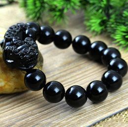 fashion good luck bracelet feng shui obsidian stone wealth pi xiu bracelet attract wealth and good luck mens bracelets